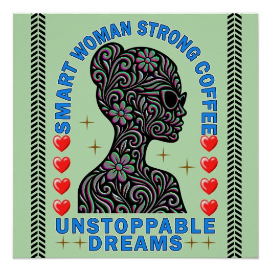 sterke vrouw perfect poster (Voorkant)