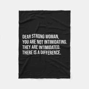 Sterke vrouw Pro Choice Feminist Fleece Deken