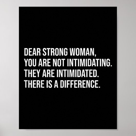 Sterke vrouw Pro Choice Feminist Poster (Voorkant)