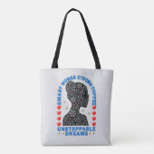 sterke vrouw tote bag (Achterkant)