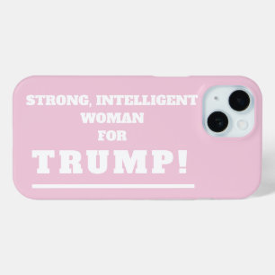 Sterke vrouw voor Trump iPhone 15 Case