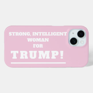 Sterke vrouw voor Trump iPhone 15 Case