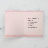 Sterke vrouw Wenskaart Kaart (Binnen)