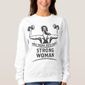 Sterke vrouwelijke basisiet trui (Voorkant)