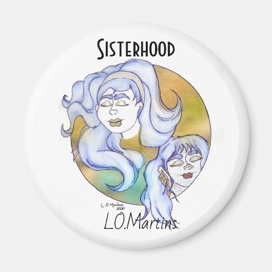 Sterke vrouwelijke Collectie Magnet - Sisterhood (Voorkant)
