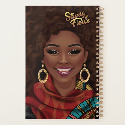 Sterke vrouwelijke gepersonaliseerde Planner (Achterkant)