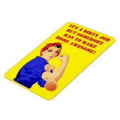 Sterke vrouwelijke huisvrouw in de huishouding magneet (Linkerzijde)