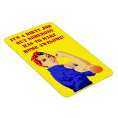 Sterke vrouwelijke huisvrouw in de huishouding magneet (Rechterzijde)