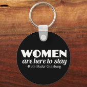 Sterke vrouwelijke Ruth Bader Ginsburg Feminist Qu Sleutelhanger (Voorkant)