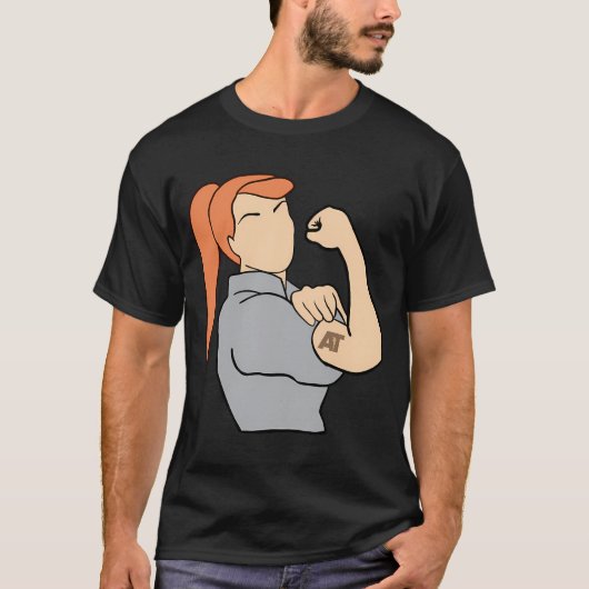 Sterke vrouwen AT T-shirt (Voorkant)