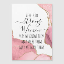 Sterke Vrouwen Blush & Gold Agaat Elegant Girly Gi