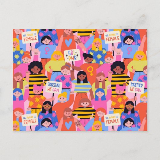 Sterke Vrouwen Briefkaart (Voorkant)