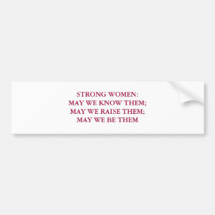 Sterke vrouwen bumpersticker