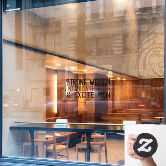 Sterke Vrouwen Citaat Ruitstickers Raamsticker (Cafe Raam)
