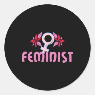 Sterke vrouwen Feminist Ronde Sticker