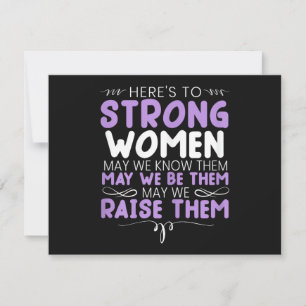 Sterke Vrouwen Feministische Feminisme Vrouwen Bov Feestdagenkaart