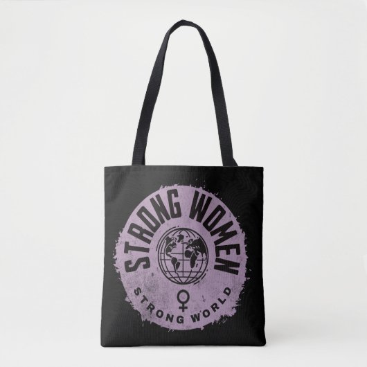Sterke Vrouwen Inspirerend Quote Tote Bag (Voorkant)