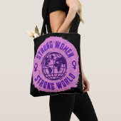 Sterke Vrouwen Inspirerend Quote Tote Bag (Dichtbij)