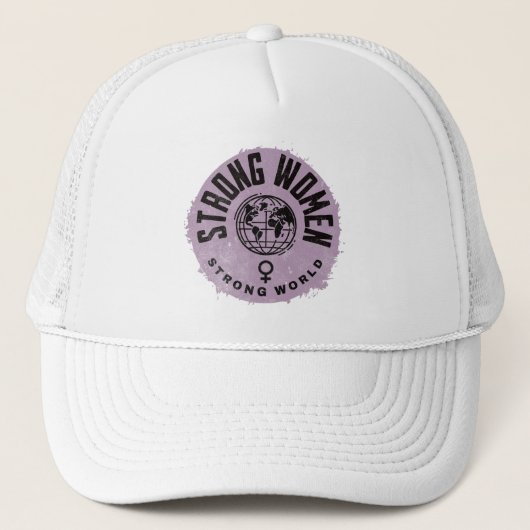 Sterke Vrouwen Inspirerend Quote Trucker Pet (Voorkant)