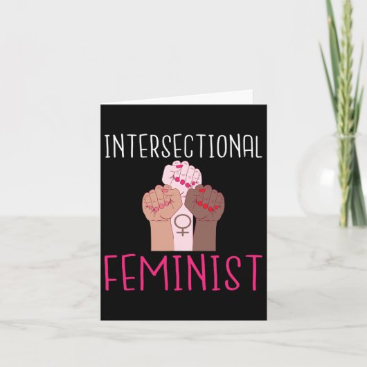 Sterke vrouwen intersectioneel feminist kaart (Voorkant)