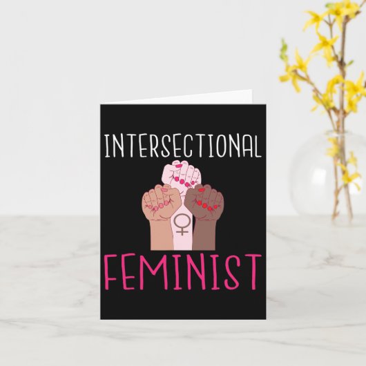 Sterke vrouwen intersectioneel feminist kaart (Gele Bloem)