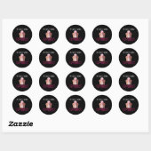 Sterke vrouwen intersectioneel feminist ronde sticker (Vel)