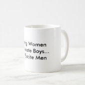 Sterke vrouwen Intimidate Boys...en buitengewone M Koffiemok (Voorkant rechts)