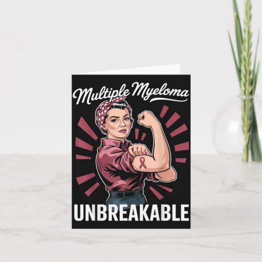 Sterke Vrouwen Myeloom Kanker Bewustzijn Multipel Kaart (Voorkant)