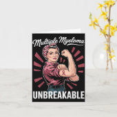 Sterke Vrouwen Myeloom Kanker Bewustzijn Multipel Kaart (Gele Bloem)