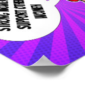 Sterke vrouwen ondersteunen elkaar feministische P Poster (Hoek)