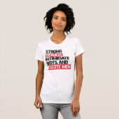 STERKE VROUWEN PRIKKELEN MANNEN T-SHIRT (Voorkant volledig)