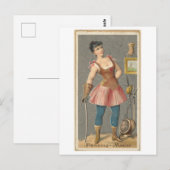 Sterke Vrouwen Series #12: Fencing Master Briefkaart (Voorkant / Achterkant)