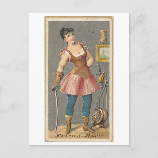 Sterke Vrouwen Series #12: Fencing Master Briefkaart (Voorkant)
