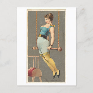 Sterke Vrouwen Series #33: Gymnast Briefkaart