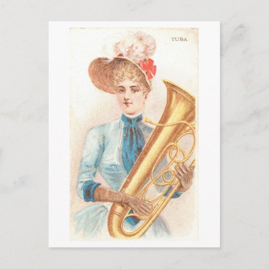 Sterke Vrouwen Series #36: Tuba Speler  Briefkaart (Voorkant)