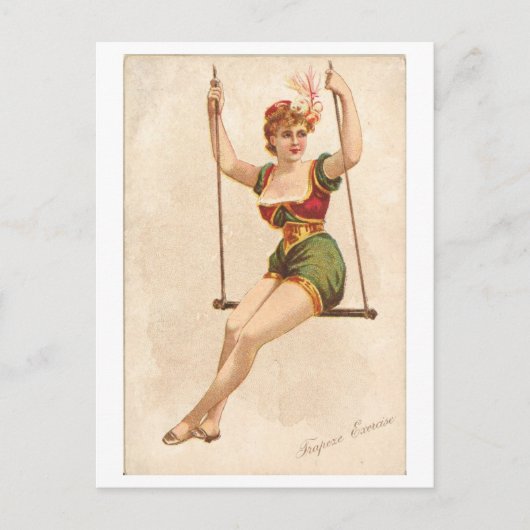 Sterke Vrouwen Series #40: Trapeze Artist  Briefkaart (Voorkant)