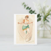 Sterke vrouwen Series #42: Touw overslaan  Briefkaart (Staand voorkant)