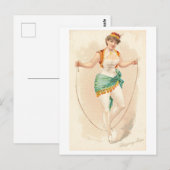 Sterke vrouwen Series #42: Touw overslaan  Briefkaart (Voorkant / Achterkant)