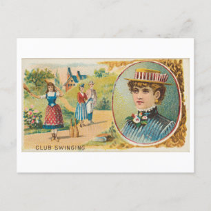 Sterke Vrouwen Series #45: Club Swinging  Briefkaart