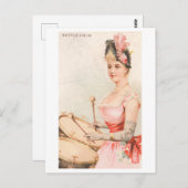 Sterke Vrouwen Series #47: Kettle Drummer  Briefkaart (Voorkant / Achterkant)