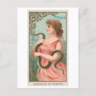 Sterke vrouwen Series #55: Hygiea Health Vintage Briefkaart