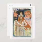 Sterke Vrouwen Series #61: Brunhilda Illustratie Briefkaart (Voorkant / Achterkant)