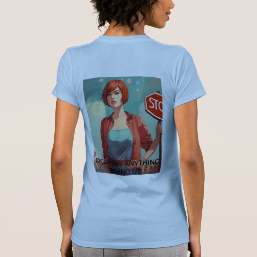 "Sterke vrouwen, sterke wereld" T-shirt (Achterkant)