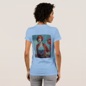 "Sterke vrouwen, sterke wereld" T-shirt (Achterkant volledig)