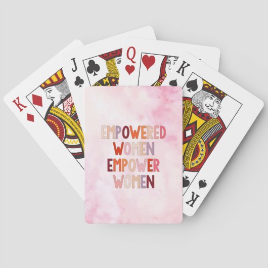 Sterke Vrouwen Sterken Vrouwen Pokerkaarten (Achterkant)