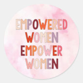 Sterke Vrouwen Sterken Vrouwen Ronde Sticker (Voorkant)