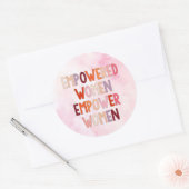 Sterke Vrouwen Sterken Vrouwen Ronde Sticker (Envelop)
