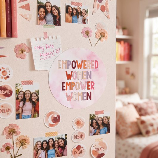 Sterke Vrouwen Sterken Vrouwen Ronde Sticker