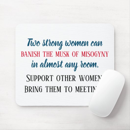 Sterke vrouwen steunen andere vrouwen tegen vrouwe muismat (Met muis)