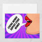 Sterke vrouwen steunen elkaar als feministische Ka (Voorkant / Achterkant)